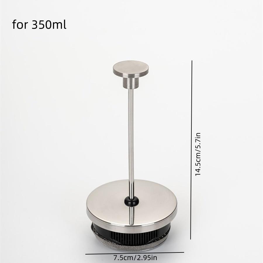 Stainless Steel Plunger Rod & Filter Assembly Replacement Set Stainless Steel Tea Plunger French Press Parts 350ML/600ML/1000ML
