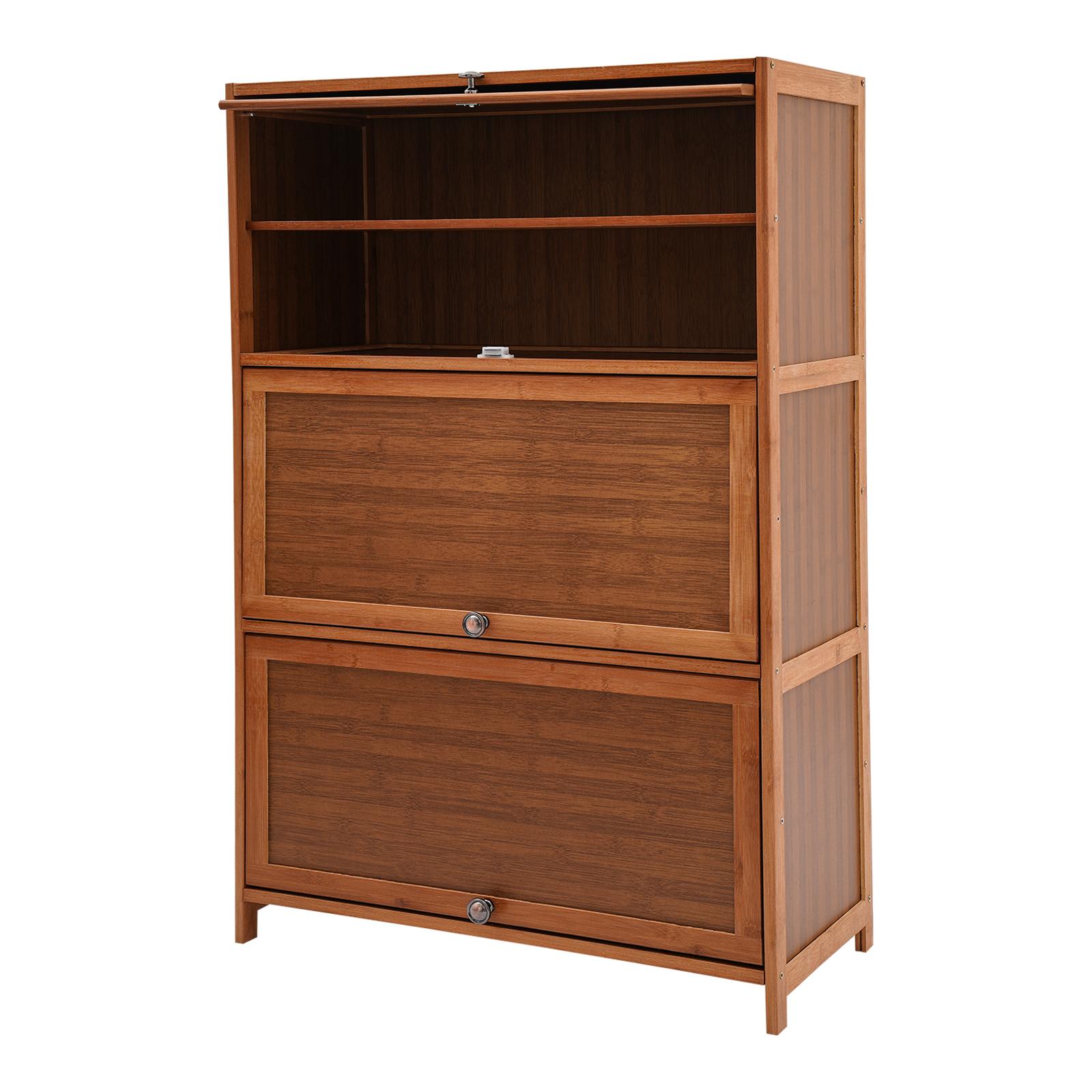 

Тумба для обуви, Отдельно стоящая тумба для обуви, Тумба для обуви с откидными дверцами Бамбук, Композитная доска для садов, террас, веранд коричневый