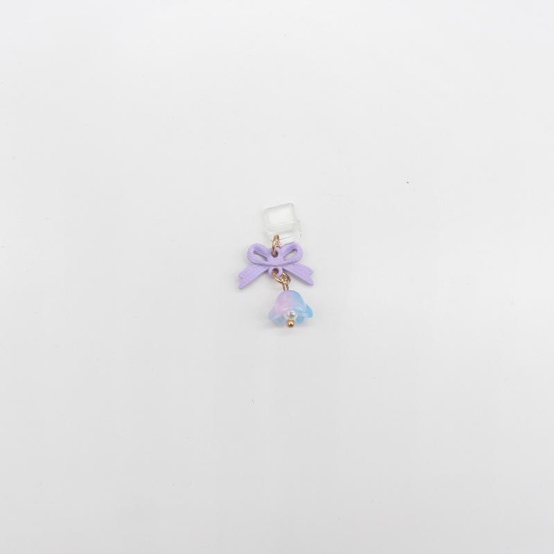 Lily of the Valley Cartoon Bow Type-C Phone Dust Plug