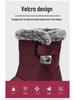 Women's High-Top Winter Snow Boots with Thick Velvet Lining for Warmth and Comfort