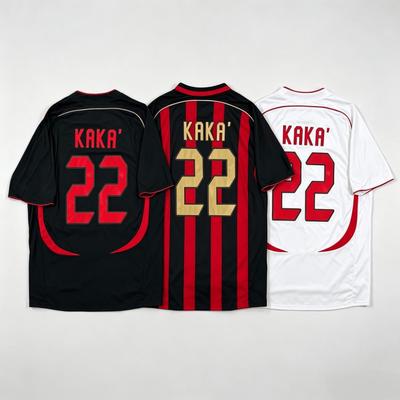 KAKA 22 Retro Football Soccer Jersey for Men Women Summer Short Sleeve Sport Tee Y2K Loose Oversized Streetwear Collection Tops