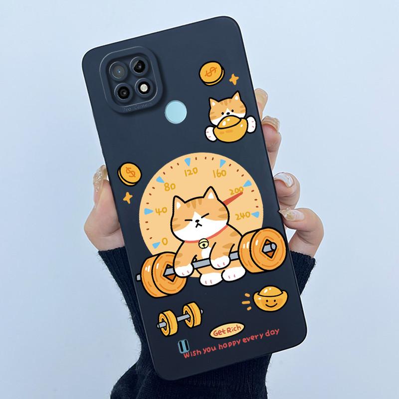 For Realme C21 RMX3201 / C21Y RMX3261 RMX3263 C25Y Phone Case Coque Soft Silicone Sweet Painted Girls Lovely Printed Back Cover
