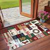 Christmas Custom Name Printed Square Area Rug Soft Non Slip Floor Carpet For Bedroom Holiday Gift