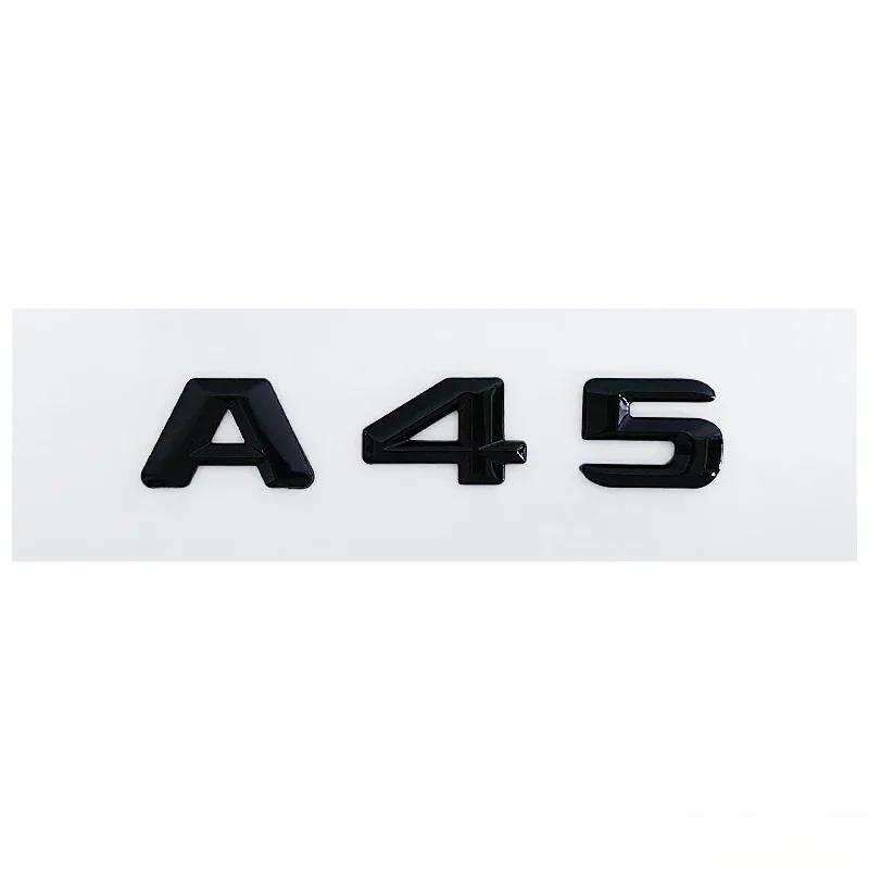 ABS Car Rear Trunk Emblem Sticker Letter Decal for Mercedes Benz C63 A45 E320L E350L S400L A220L ML350 GLS450 CLA260 Accessories