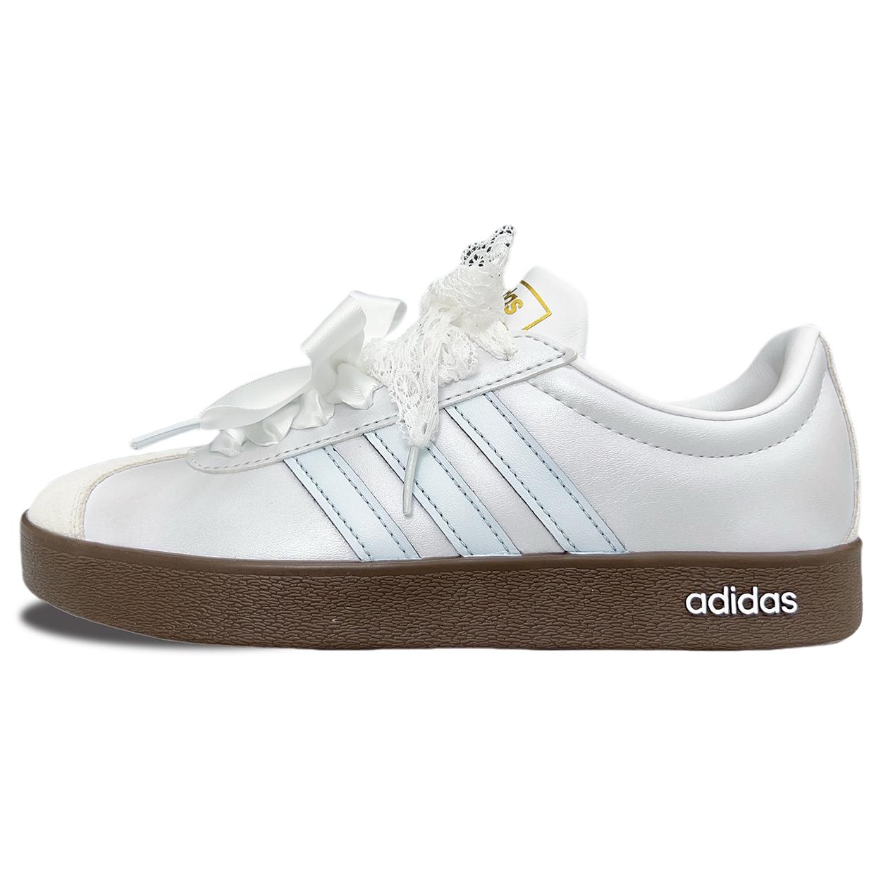 

Adidas Neo VL Court 2.0 Coverage Slip Resistant Low top Skateboard Shoes Unisex Silver ID6015(Team1071-) 37⅓