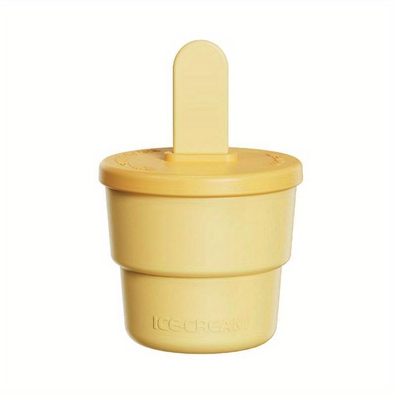 commodity 1pc Popsicle Mold Silicone Ice Cream Mold Cup With Popsicle Stick Food Grade Handmade Ice Cream Maker Summer Bar Tools
