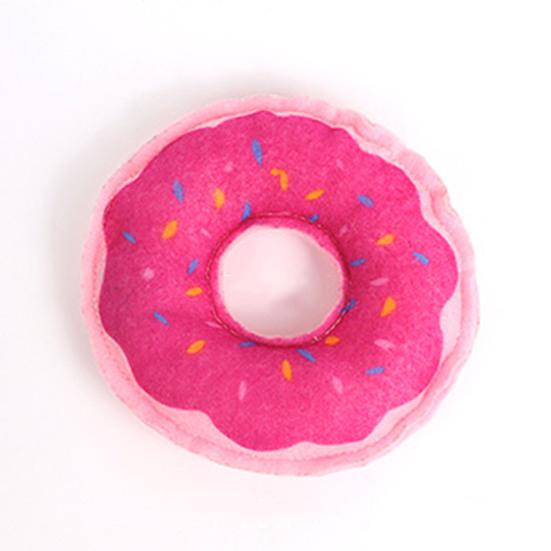 Cat Catnip Toy Funny Interactive Plush Donut Watermelon Ice-lolly Pet Kitten Cat Chewing Toy for Indoor