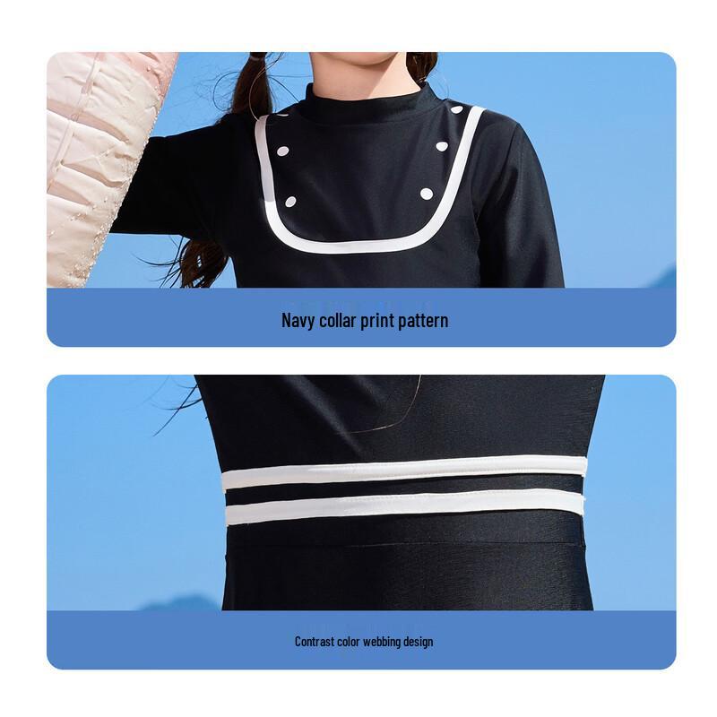 ASK JUNIOR Kids' Chlorine-Resistant One-Piece Swim Dress