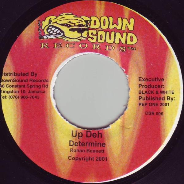 

7-дюймовая пластинка DETERMINE POWERMAN Up Deh Резиновая лента DSR006 Down Sound Reco 2001 Ямайка Регги Ска Даб Б/у