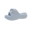 Fashion Women's Fashion Flat Slippers Summer New Round Head Butterfly Knot Waterproof Platform Anti-slip Wear-resistant Sandals