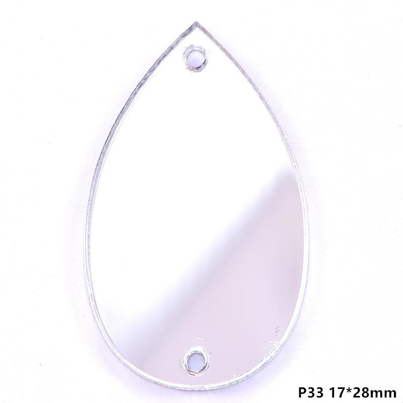 Acrylic Hand Seam Drill, Flat Bottom Special-Shaped Mirror Diy Clothing Decoration Jewelry Mirror Accessories Seam Drill