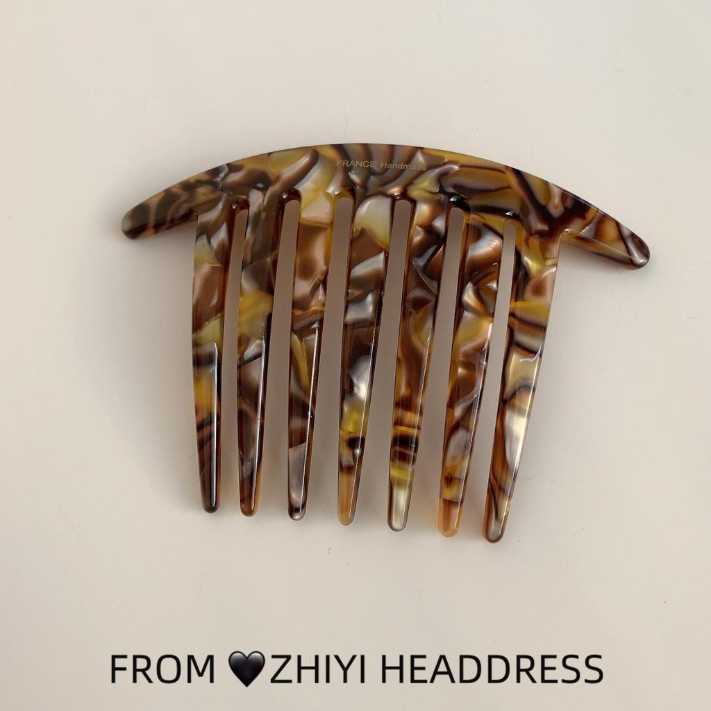 In-Stock Modern French U-Shaped Seven-Tooth Hairpin - Versatile, Minimalist Hair Comb for Styling