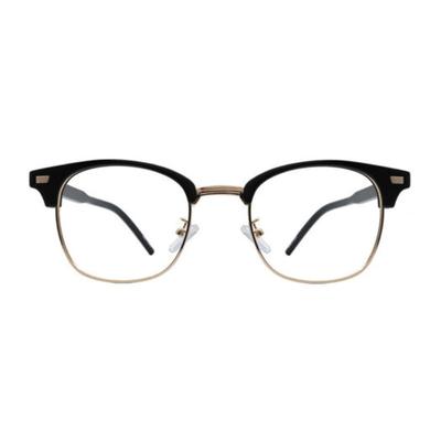 Oart Bet SCHWARZ GOLD Eckige Brille mit Goldrand