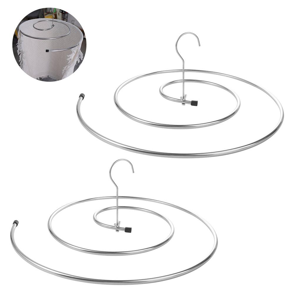 Round Quilt Sheet Hanger Stainless Steel Spirals Clothes Pole Spirals Drying Rack  Drying Bed Sheet