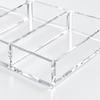Clear Acrylic Eyeglasses Tray with 6 Separate Compartment for Visible Storage in Closets, Entryway Cabinets, or on Dressing Tables