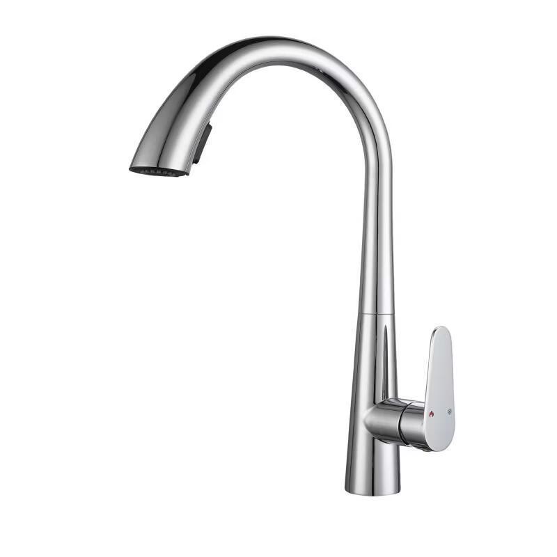 TLXT Wall-Mounted Pull-Out Swivel Faucet