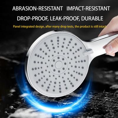 Hand-held Shower, Large Panel 4.7 Inch Shower, Hand-held Water-saving Shower, 5 Adjustable Water