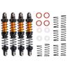 Xtahdge 4 Adjustable 70mm Metal Shock Absorbers for 1/10 Scale Tamiya CC01 RC Crawler Off-Road Car