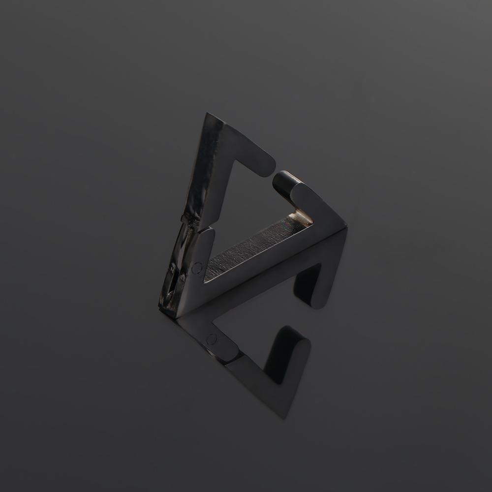 Jewelry Punk Stainless Steel Temperament Clip On Earrings Women Ear Clip Korean Ear Cuff Triangle