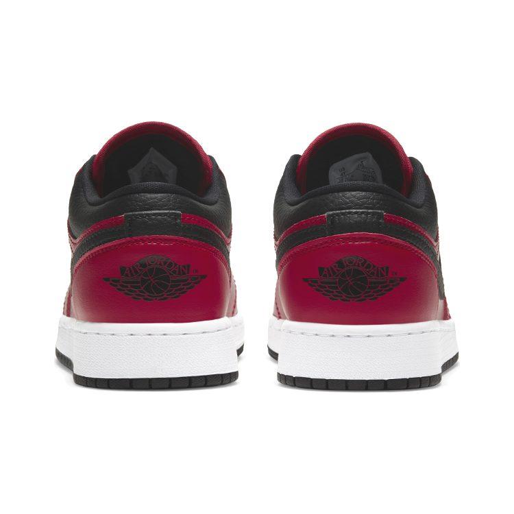 Jordan 1 Bajo Gimnasio Rojo Negro Granulado GS 553560-605