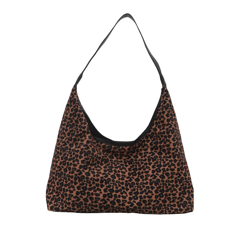 Autumn and Winter Large-capacity Work Tote Bag Women's 2025 New Personalized Leopard Print Shoulder Messenger Bag