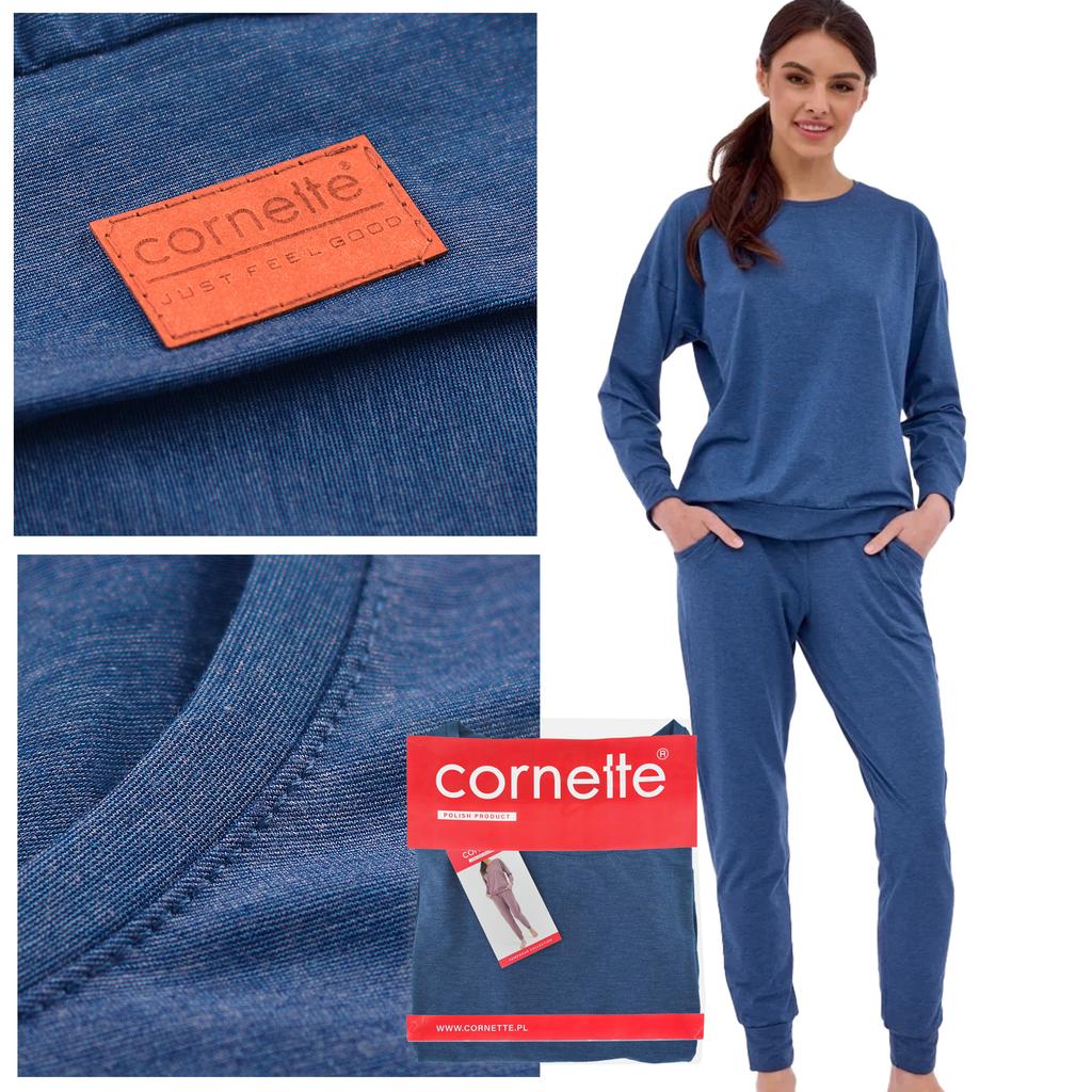 Cornette Women's Tracksuit Set Long Sleeve Modal Cotton Jeans