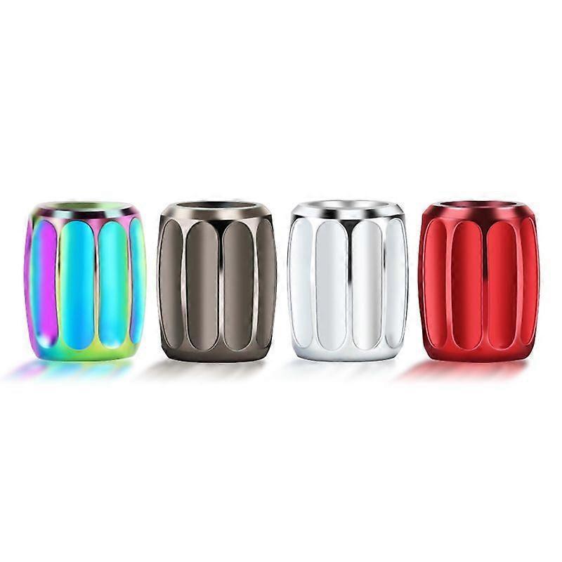 New Aluminum Alloy Automobile Motorcycle Electric Vehicle Tire Anti-theft Valve Cap ([red] Set of Four)