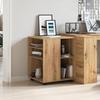 VidaXL Armoire roulante chêne artisanal 60x53x72 cm bois d'ingénierie, armoire, armoire de bureau roulante, organisateur de 856659