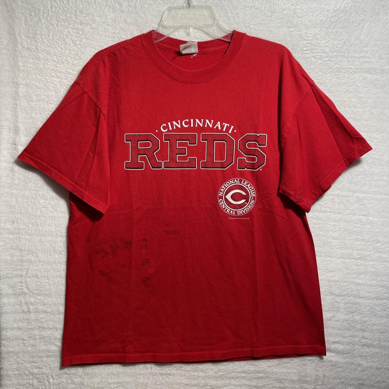 Vtg 2003 Lee Sport Shirt Cincinnati Reds MLB Baseball Adult Large Crew Neck S