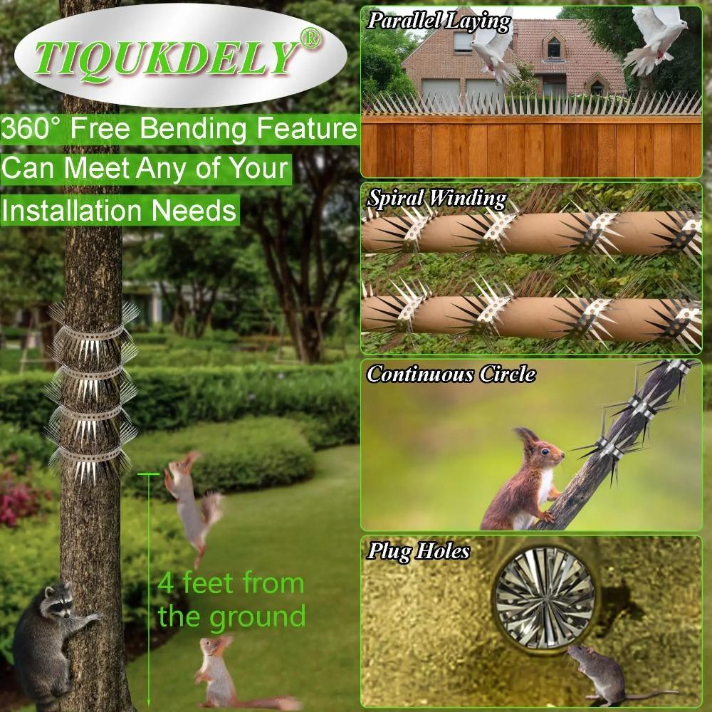 Entangle Anti-Bird Spikes Stainless Steel Anti-bite Deterrent Straps New Bird Repeller Outdoor