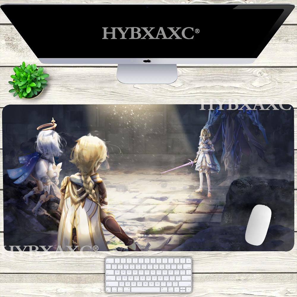 HYBXAXC Large Mouse Pad Cartoon Made In Abyss Mousepad Keyboard Desk Game Rubber Noslip Mouse Mat Gamer Riko Nanachi Mausepad
