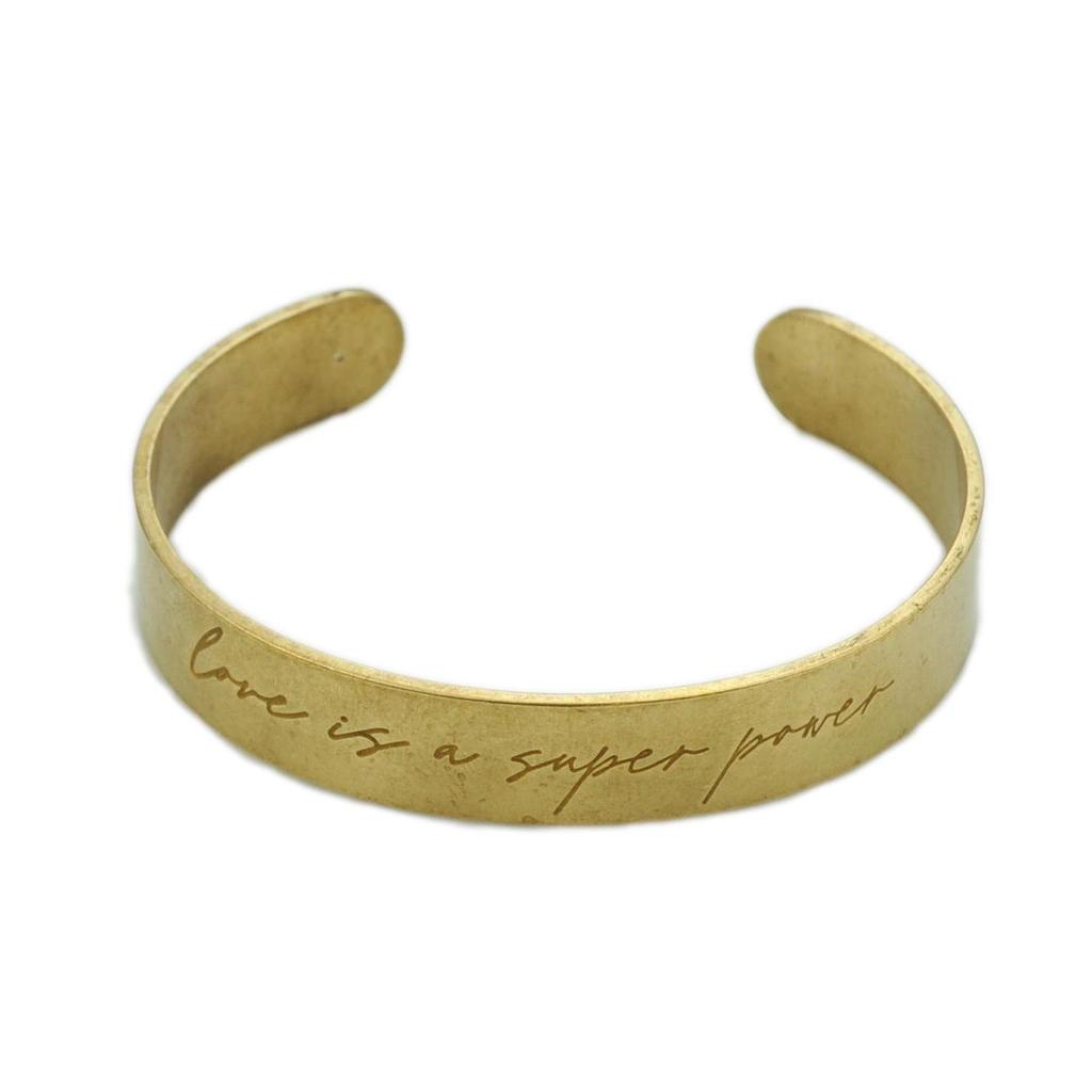 Cross-border Metal Engraving Star Diamond Bracelet: Couple's Love Letter Engagement Jewelry
