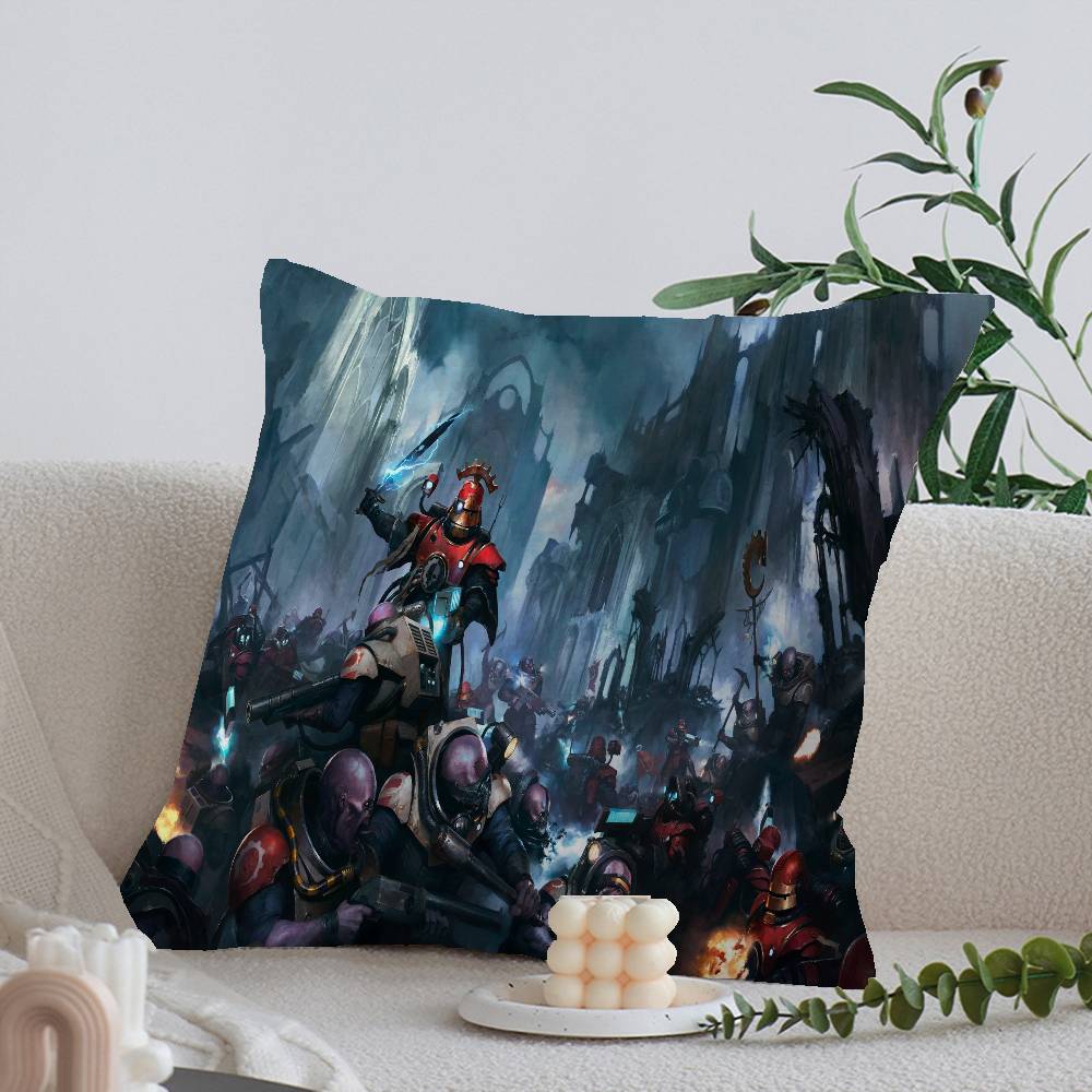 W-warha-mmers 40K Pillow Gift Home Office Decoration Bedroom Sofa Car Cushion Cover Case 45x45