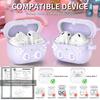 R-fun New Samsung Galaxy Buds 33 Pro Silicone Case, Compatible with Samsung Galaxy Buds 3 Headphones, Game Console Design with Cat Ears, Lavender