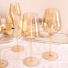 Amber Red Wine Glass Artwork Ultra-Thin Crystal Burgundy Bordeaux Goblet Big Belly Tasting Cup Wedding Party Champagne Flute Cup