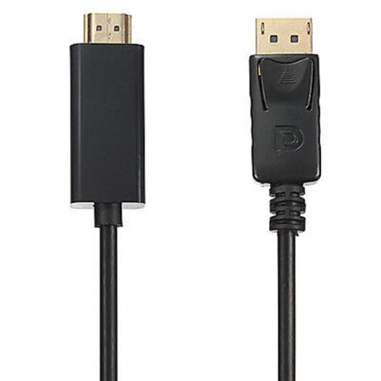 PC Dizüstü Bilgisayar için 1.8m Yüksek Netlikte 1080P Display Port DP Erkek - HDMI Uyumlu Erkek AV Kablosu Adaptörü