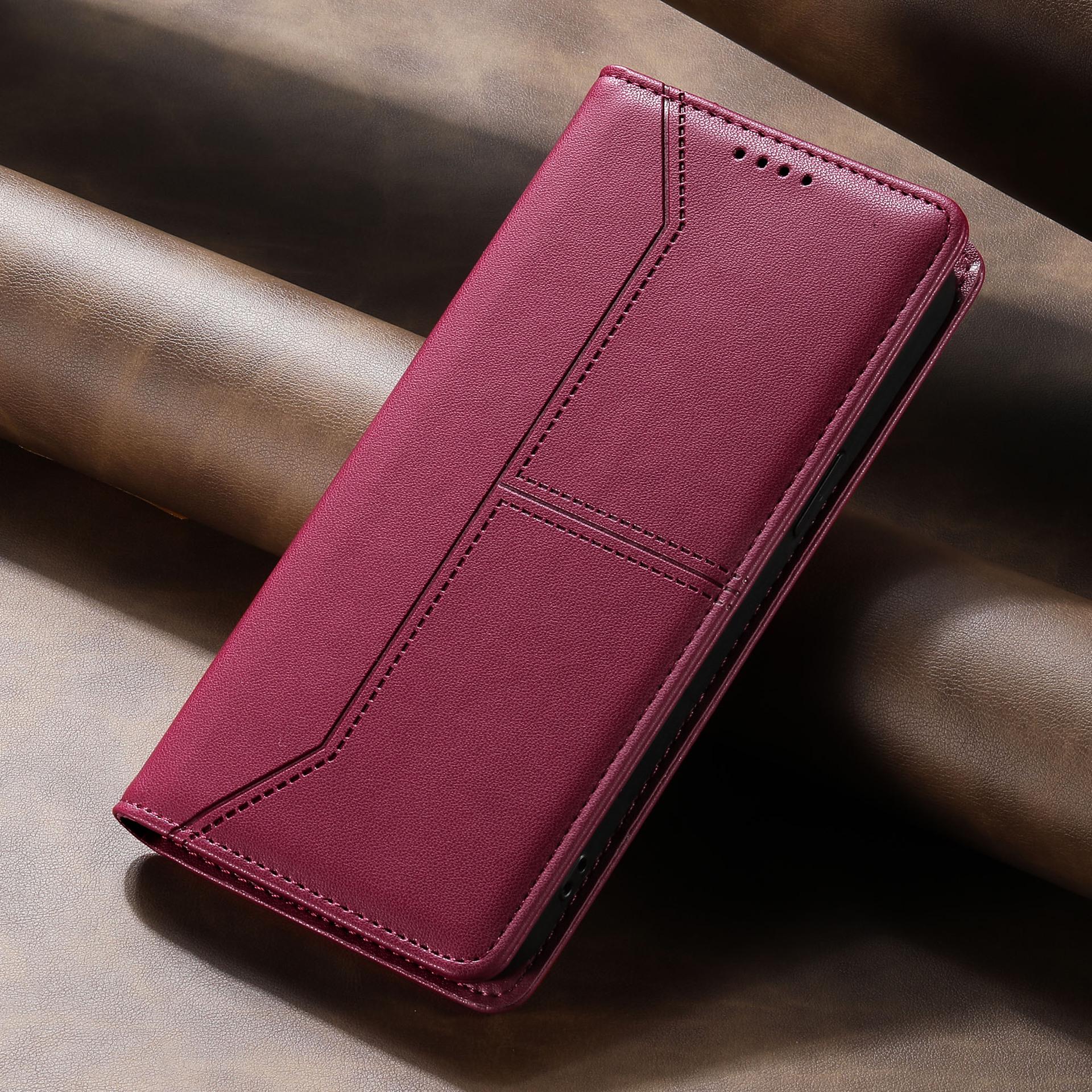 

Compatible Leather Case for iPhone 17/16 Pro Max & iPhone 15 Pro iPhone 15 6.1 вино красного