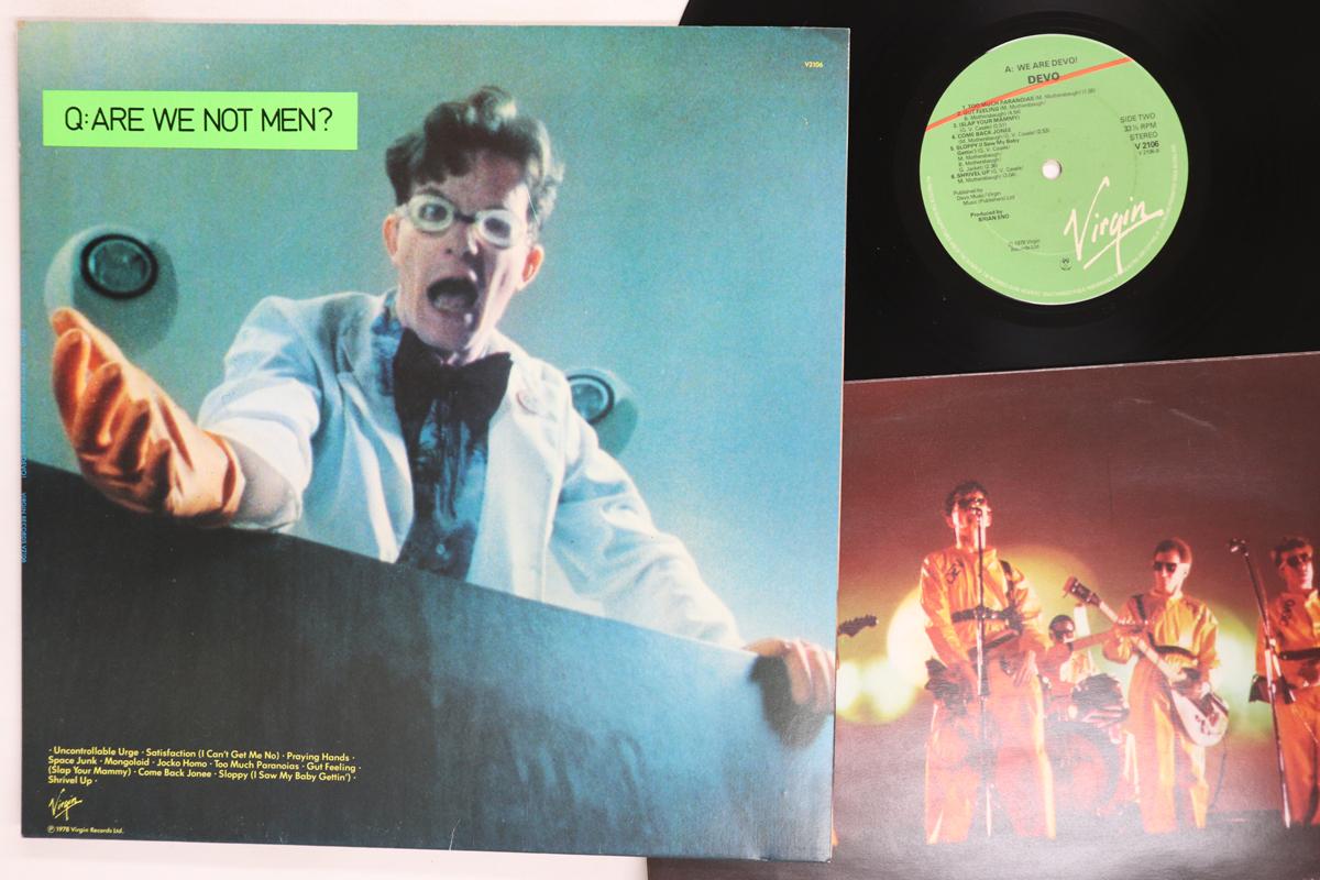 LP Record DEVO  Q Are We Not Men A We Are Devo V2106 VIRGIN 1978 UK Rock Used