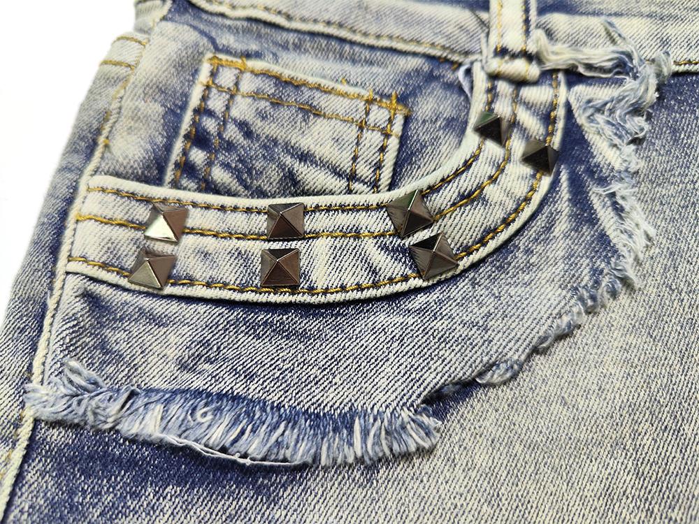 Sexy Low Rise Denim Super Shorts Women's Summer Elastic Slim Skinny Rivet Vintage Blue Short Jeans Y2k Versatile Pants