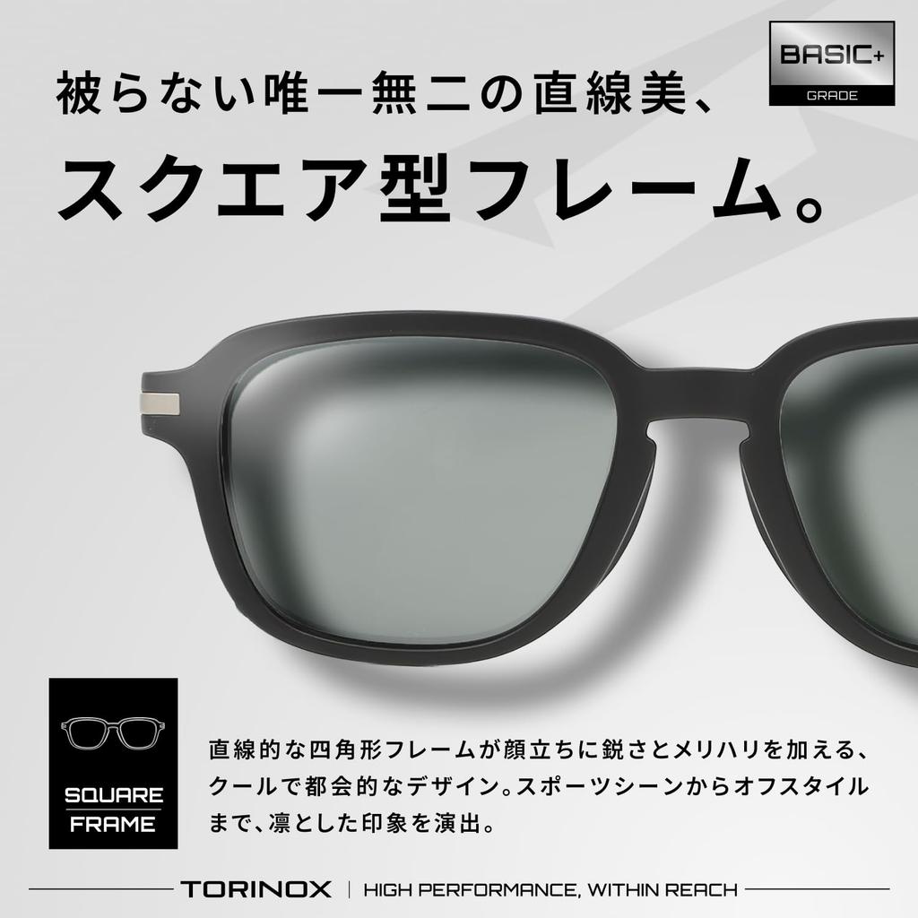 Torinox Sunglasses Men Driving Polarized Lightweight UV400 Fishing Sports Mattblack Black Basic+