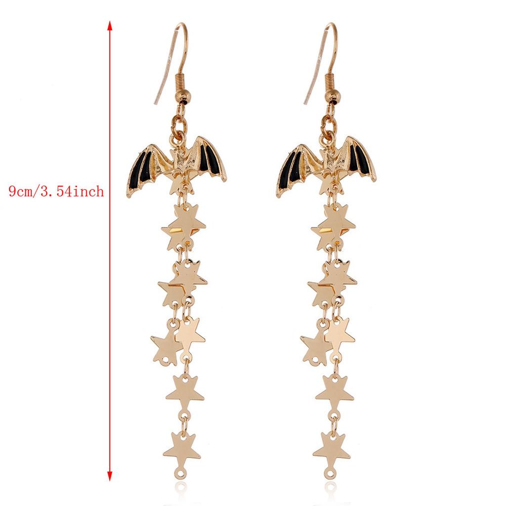 Fashion Casual Halloween Pumpkin Drop Earrings for Women Lightweight Durable Metal Alloy Halloween Jewelry Accessories