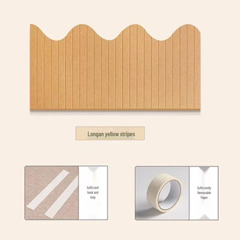 Soft Upholstered Headboard Felt Wall Sticker: Anti-collision Decorative Wall Guard for Bedroom