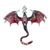 Winged Dragon Brooch Retro Colorful Dragon Brooch Pin Decorative Alloy Lapel Pin Clothes Accessory for Backpack Hats Jackets Decoration
