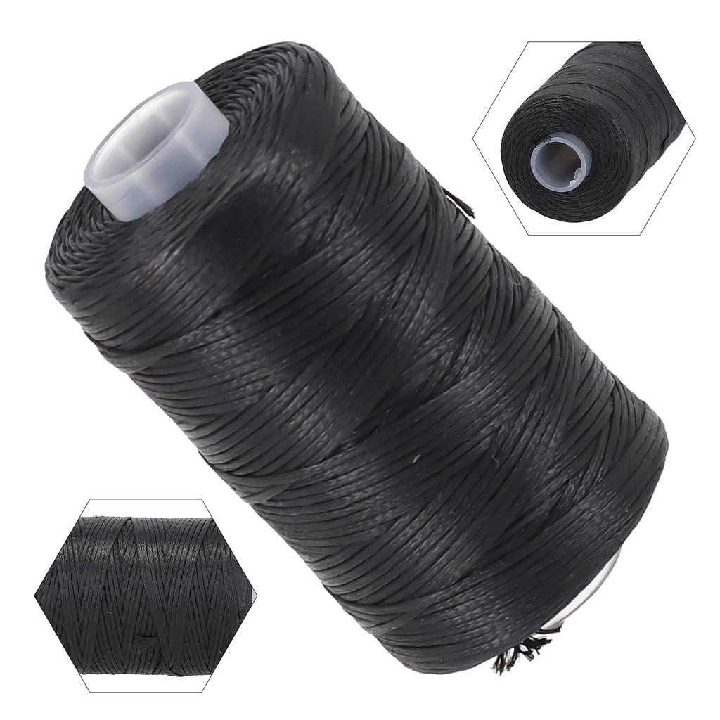 Smooth and Efficient Stitching Easy to Handle Adds a Visually Appealing Element 100M Leather Color Sewing Waxed Thread