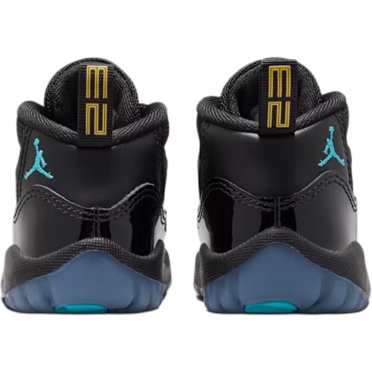 Tênis Bebê Air Jordan 11 Retro TD Gamma Blue 2025 Preto Varsity-Maize 378040-047