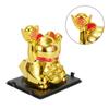 Solar Car Maneki Neko Lucky Cat Home Decor Waving Hand Cat Feng Shui Ceramic Fortune Cat Statue Kawaii Room Decor Accessories