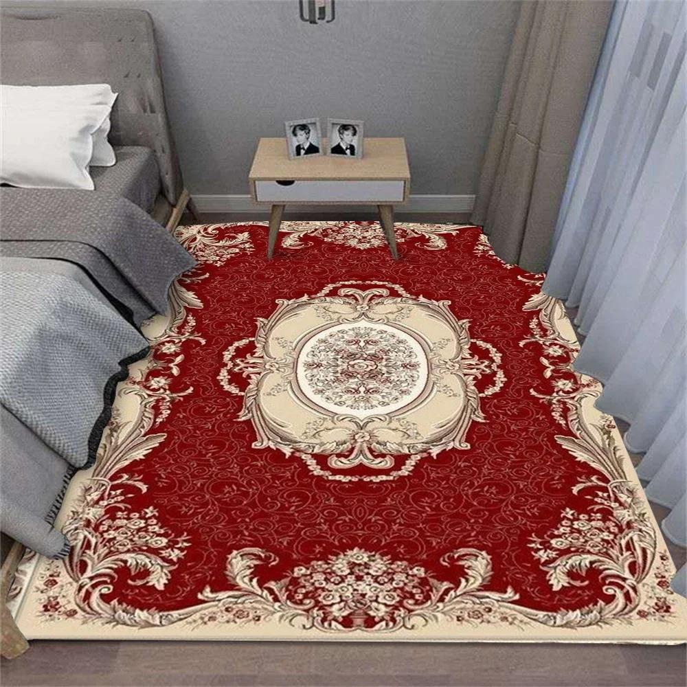 French Carpet Cartoon Living Room Bedroom Kitchen Sofa Table Balcony Rug Non-slip Washable Mat Exquisite Home Ornaments