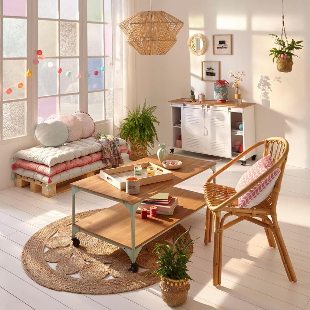 Esra ROUND JUTE RUG 80cm Decorative NATURAL