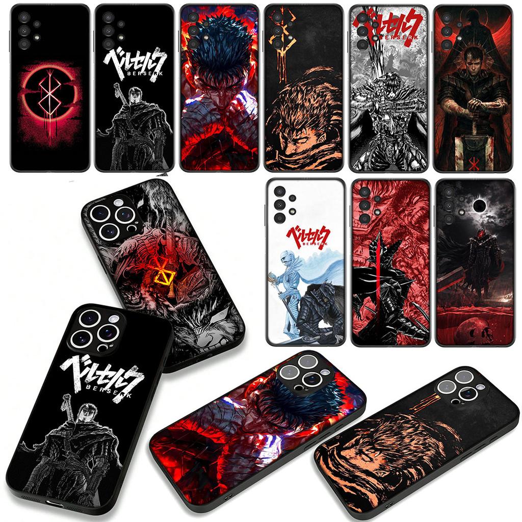 Für Samsung Galaxy A25 A37 A57 A12 A14 A31 A41 A50 A51 A70 A71 A72 A21S A04 M15 Note 20 9 8 10 Hülle Case Berserk Comics Guts
