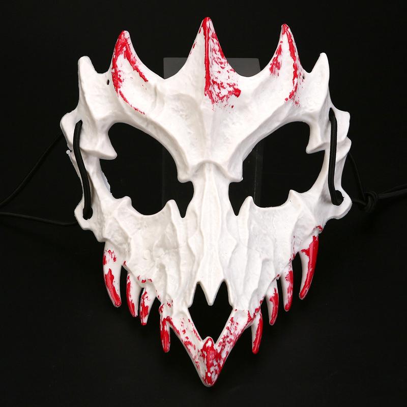 Halloween-Maske, Halbmaske, Cos-Drachegott, wilder Tiger, Nachtgabel, Tengu-Mann, Wolfsmaske, Performance-Totenkopfmasken